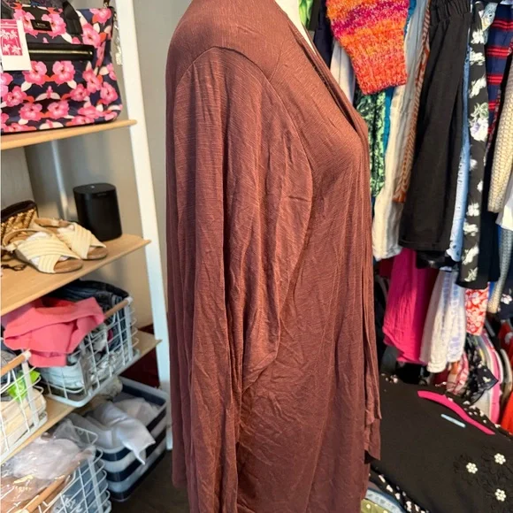 Torrid Rust Open Front Cardigan - Picture 3 of 6
